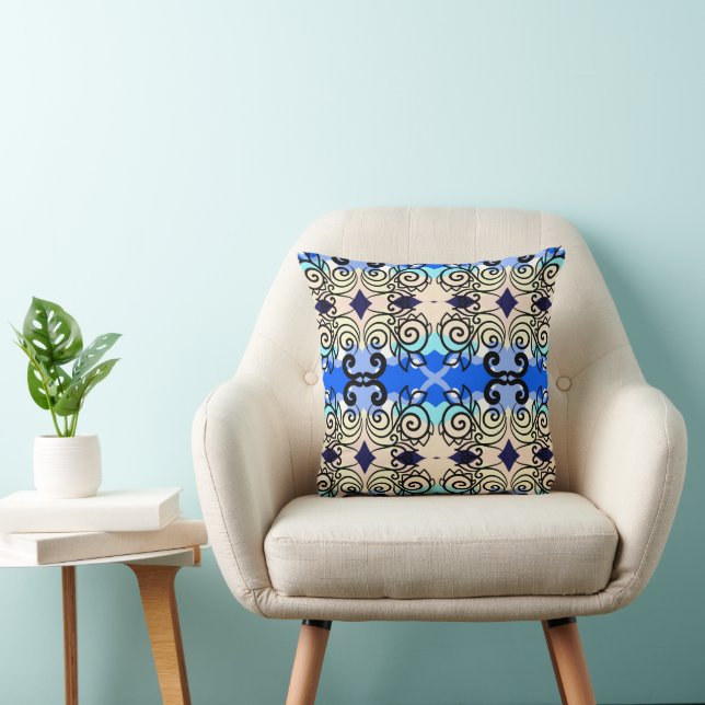 blue cushion (Chair)