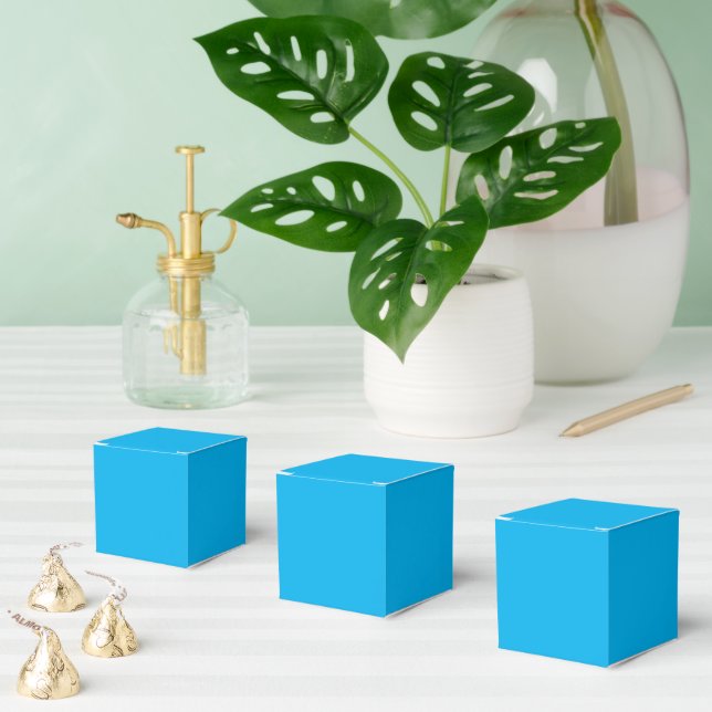 Blue Custom Add Colour Name Photo or Artwork Favour Box (Multiple)