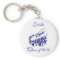 Blue Custom Cheerleader KeyChain