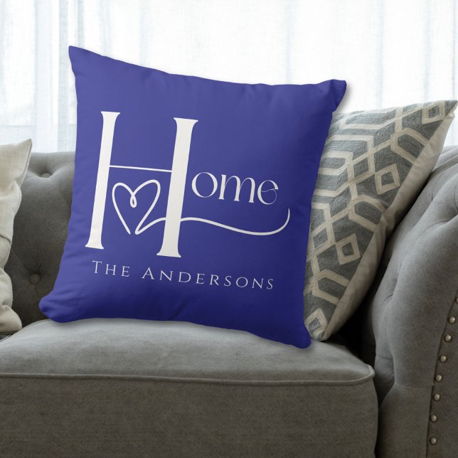 Blue Custom Name Home  Cushion (Creator Uploaded)