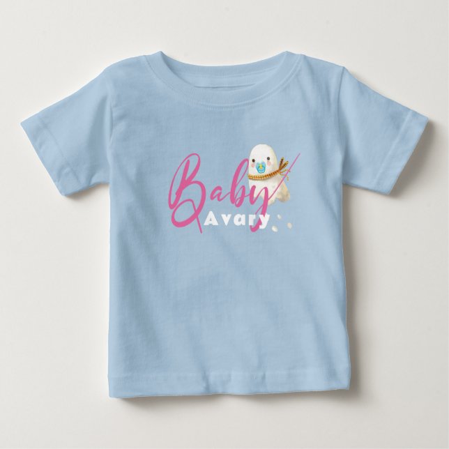 Blue Cute Baby Ghost Pacifier Scarf Boo  Baby T-Shirt (Front)