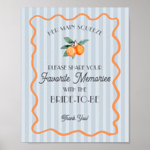 Blue Cutie Main Squeeze Favourite Memories Bride Poster