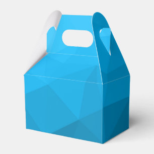 Blue cyan gradient geometric mesh pattern Triangle Favour Box