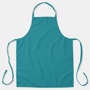 Blue Cyan Teal Turquoise Spring Season Solid Colou Apron