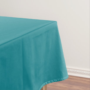 Blue Cyan Teal Turquoise Spring Season Solid Colou Tablecloth