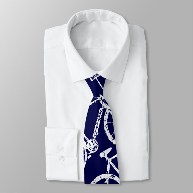 Blue Cycle tie for bike-lovers (Tied)