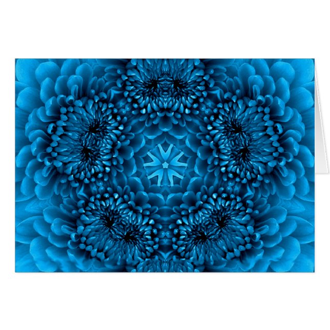 BLUE DAHLIA FLOWER PETALS (Front Horizontal)