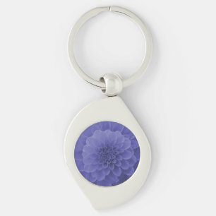 Blue Dahlia Key Ring