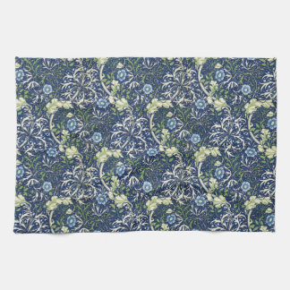 Blue Daisies by William Morris Tea Towel