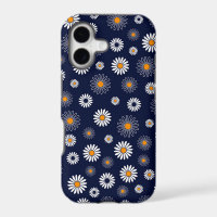 Blue Daisies Floral Background