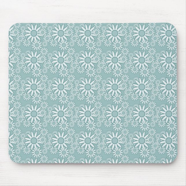 Blue Daisies Mouse Pad (Front)