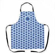 Blue Daisy All-Over Print Apron