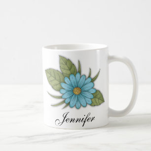 Blue Daisy Coffee Mug