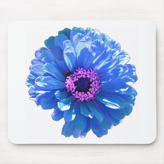 Blue Daisy Mouse Pad (Front)