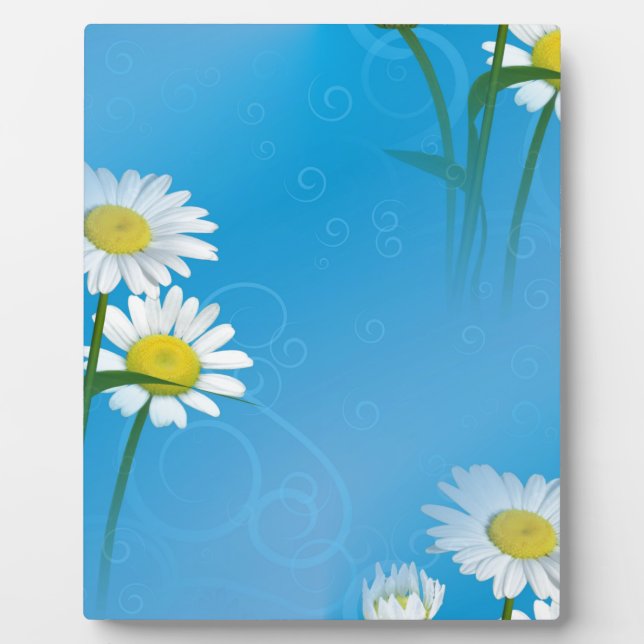 blue daisy plaque (Front)