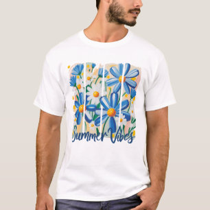 Blue Daisy   T-Shirt