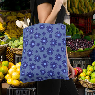 Blue Daisy Tote Bag