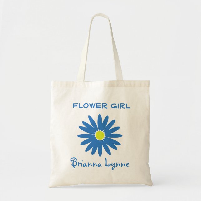 Blue Daisy Tote Bag (Front)