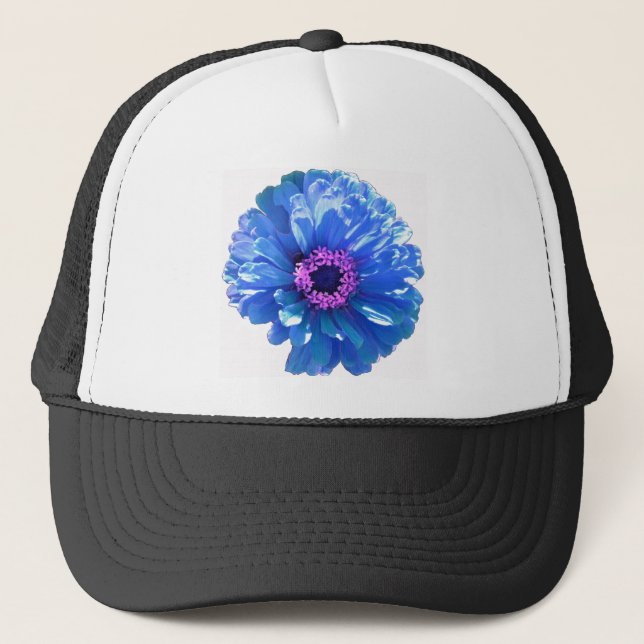 Blue Daisy Trucker Hat (Front)