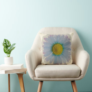Blue Daisy - Vintage Flower Decor Cushion