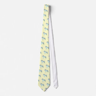 Blue Dala horse tie