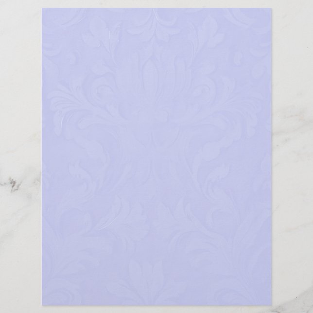 Blue Damask Letterhead (Front)