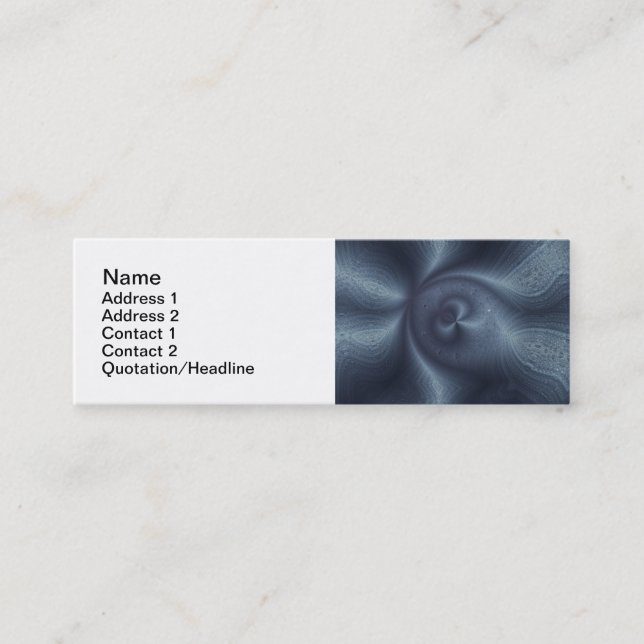 Blue Dance Mini Business Card (Front)