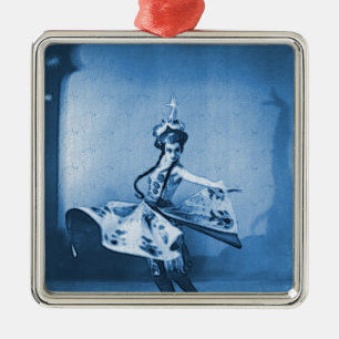 Blue Dancer Digital Art Metal Ornament