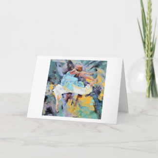 Blue Dancer Greeting Card "Trust"