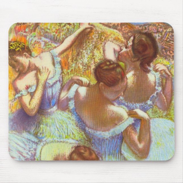 Blue Dancers by Edgar Degas Mousepad (Front)