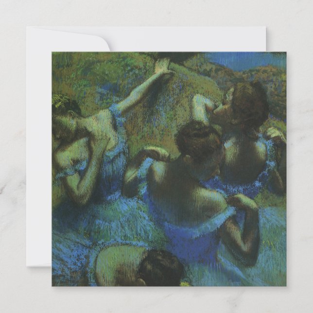 Blue Dancers by Edgar Degas, Vintage Impressionism (Front)