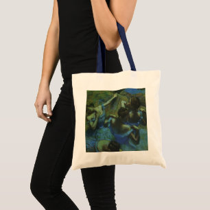 Blue Dancers by Edgar Degas, Vintage Impressionism Tote Bag