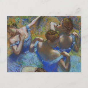 Blue Dancers Edgar Degas Postcard