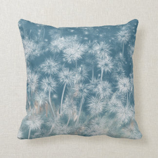 Blue Dandelion Print Cushion