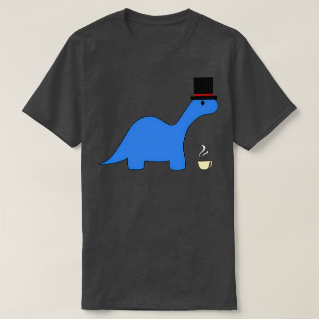 Blue Dapper Dino T-Shirt (Design Front)