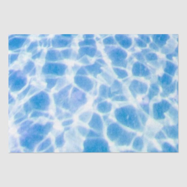 Blue Dappled Water Tissue Paper (Front)