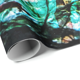 Blue dark abstract wrapping paper,Abstract party  Paper