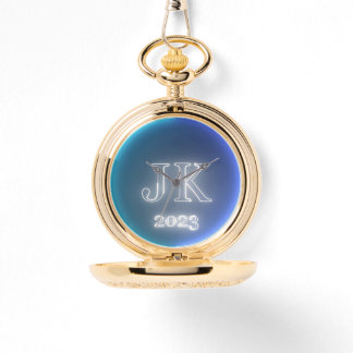 Blue Dark Blue Pocket Watch