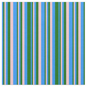 Blue, Dark Green, and Pink Coloured Pattern Fabric