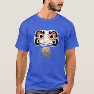 Blue Daruma: Health and Longevity T-Shirt