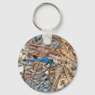 Blue Dasher Dragonfly Coordinating Items Key Ring