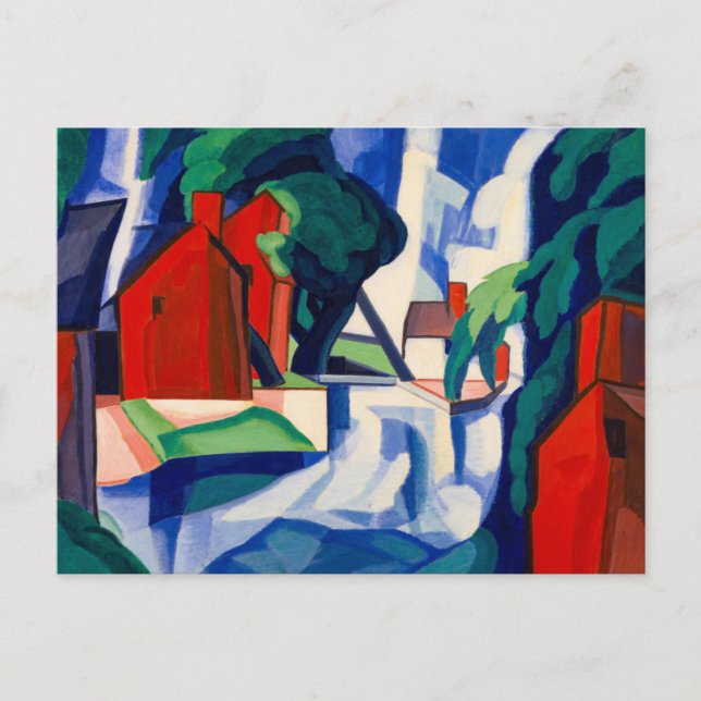 Blue Day, 1930 by Oscar Bluemner Postcard (Front)