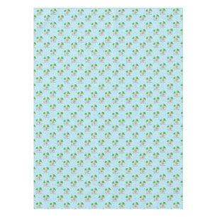 Blue Deck The Palms Tropical Christmas Santa Flami Tablecloth