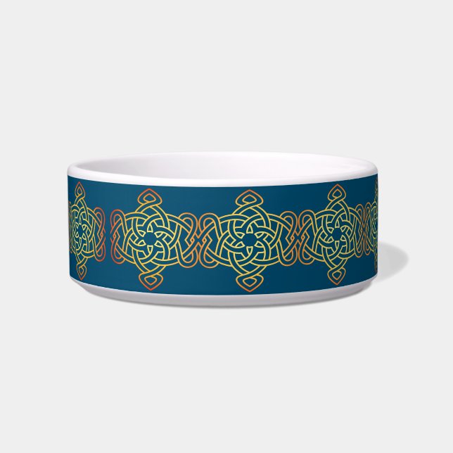 Blue Decor Line Dog Bowl (Front)