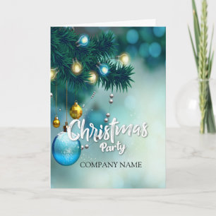 Blue decorationNew Year's candles and Christmas Holiday Card