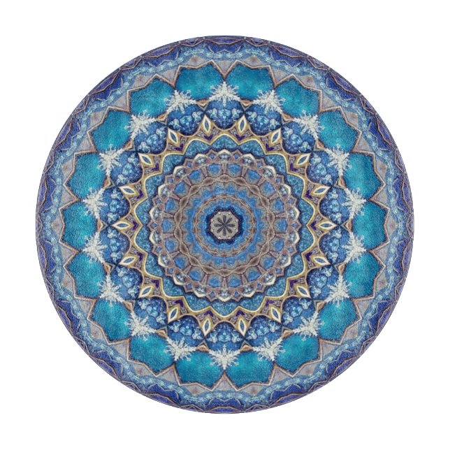 Blue Decorative Cutting Board (Front)