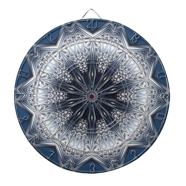 Blue Decorative Dartboard (Front)