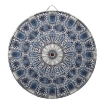 Blue Decorative Dartboard