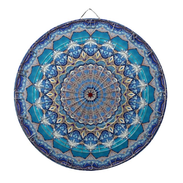 Blue Decorative Dartboard (Front)