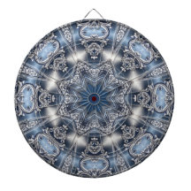 Blue Decorative Dartboard